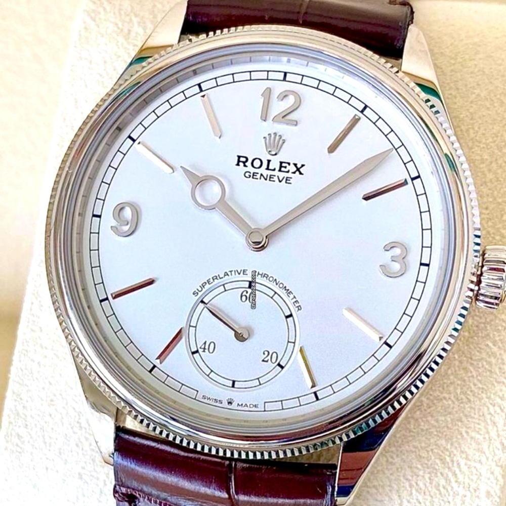 1908 White Dial and Brown Strap (this is a copy)